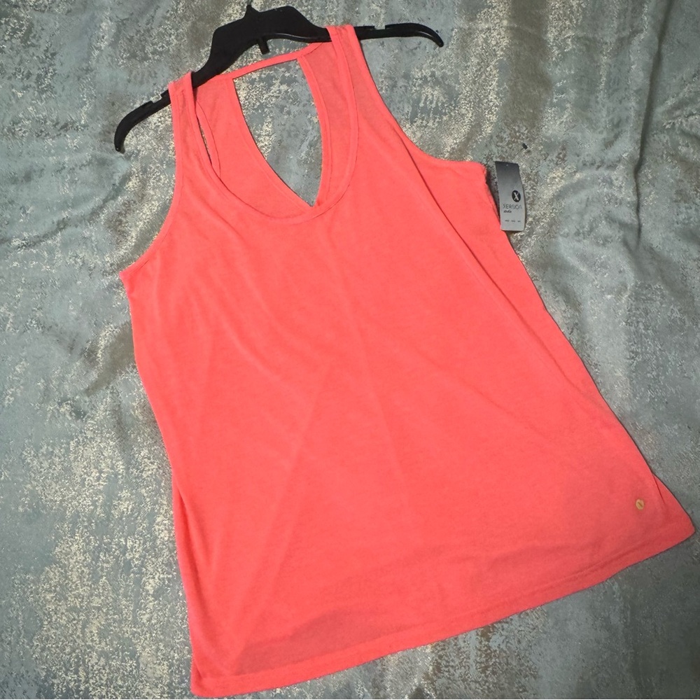 Xersion Pink Women’s Keyhole Plus Tank Top XL